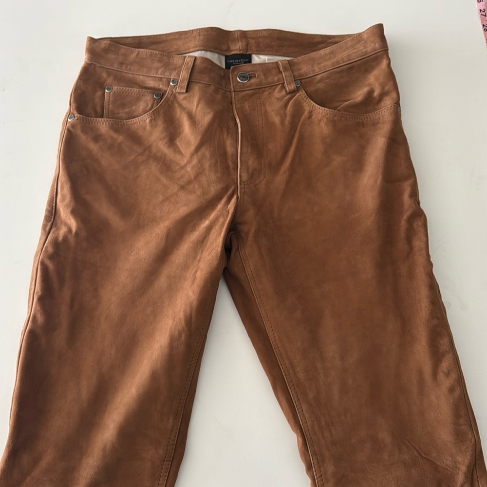 Custom suede pants